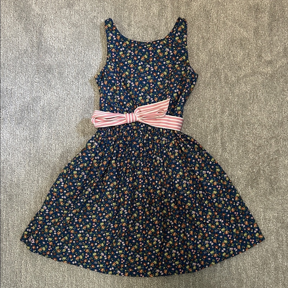 Polo Ralph Lauren Floral Kids Dress with Pink Bow